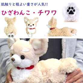 【送料無料】ぬいぐるみ 犬チワワ ぬいぐるみ ひざわんこ S チワワ クリーム ちわわ リアル 犬 抱っこ