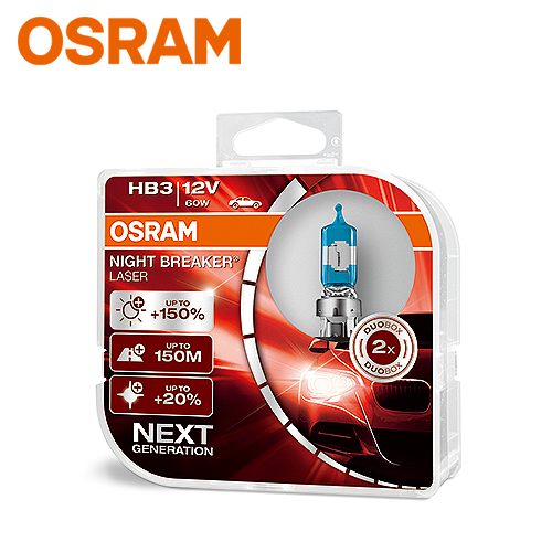 OSRAM ドイツ製 ECE DOT認証取得高色温度 純正ハロゲンバルブ交換用 NBL HB3バルブ 60W 【97%OFF!】 12V 2個入 1セット HB3 輸入車 最大72％オフ 外車
