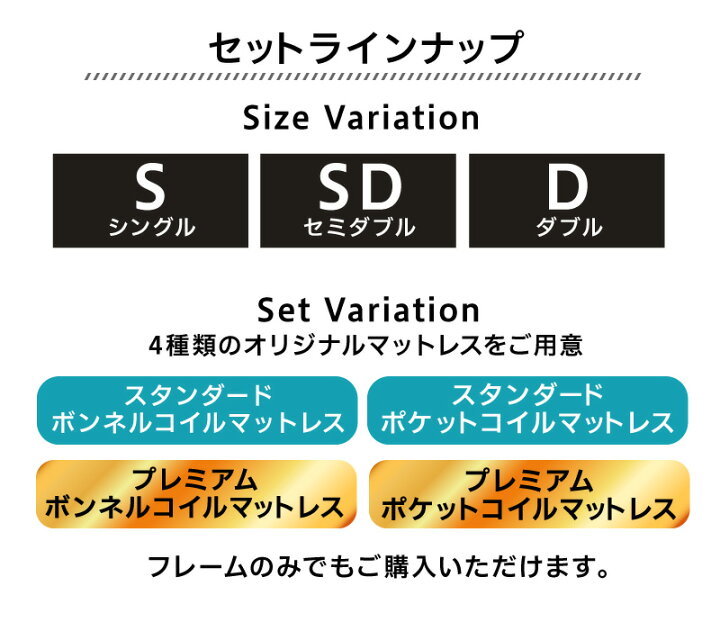楽天市場 ベッド セミダブルベッド マットレス付き すのこベッド ベッドフレーム フレーム ベット シングルベッド セミダブルベッド ダブルベッド すのこ 敷き布団 宮付き 頑丈 木製 北欧 おしゃれ マットレス付き セミダブル インテローグ