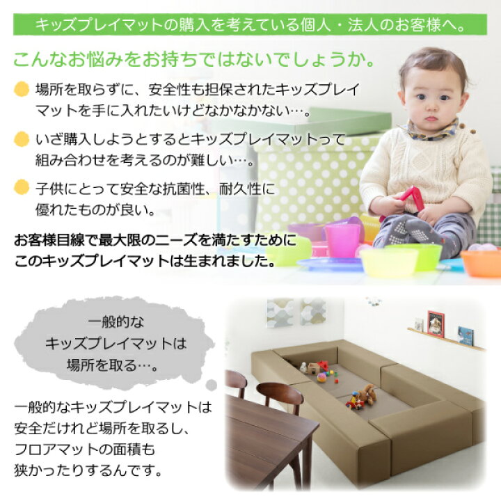 楽天市場】プレイマット タイルカーペット 法人様必見。子供に安全安心のコーナー型キッズプレイマット 3点セット フロアマット1枚+スツール2枚 120× 120 : インテローグ