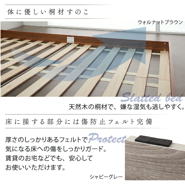 楽天市場】ベッド ローベッド フロアベッド マットレス付き ベット 