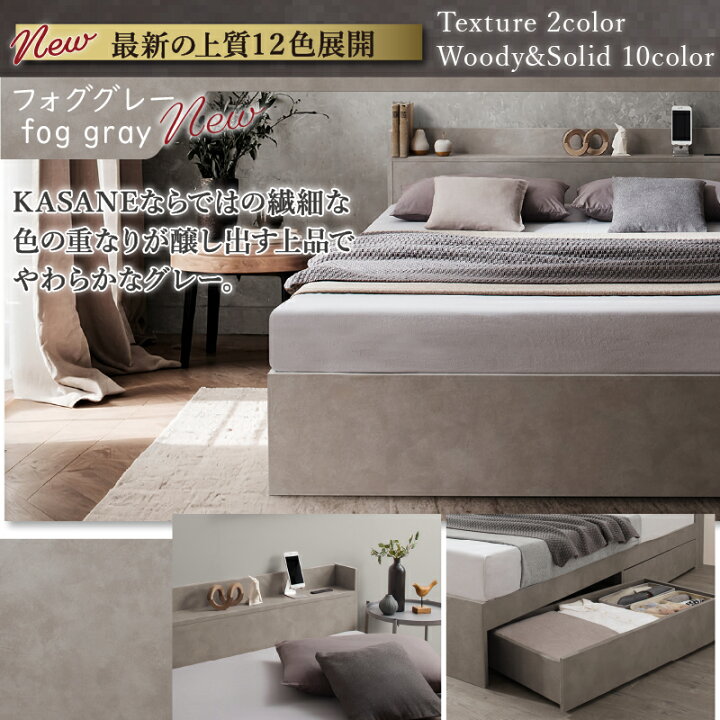 楽天市場】ロングセラー 人気 ベッド ベッドフレーム 収納付き 木製  