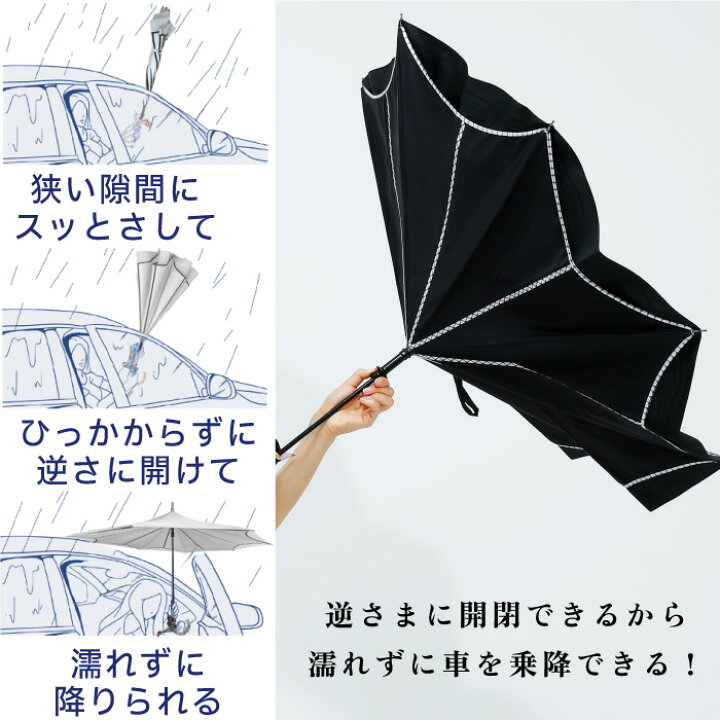 楽天市場】逆さ傘にスカーフ 晴雨兼用 傘 【 CARRY saKASA キャリー  