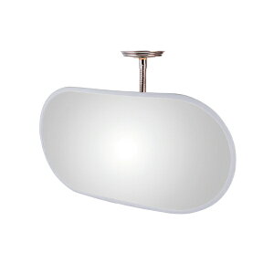 信栄物産 防犯ミラー(室内用) 小判 305×605 KA-600 | 防犯 ミラー 鏡 防犯用品 防犯対策 防犯対策グッズ 防犯グッズ 店舗 安全確認 安全確認ミラー 工事現場 建設現場 建築現場 作業現場 土木