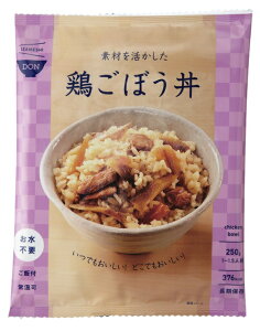 IZAMESHI イザメシ 素材を活かした鶏ごぼう丼 鶏ごぼうどん(どんぶりもののもと・アルファ化米) 635719|アウトドア 保存食 保存水 災害 非常食 非常用 簡単 調理 長期保存 長期保存食 長期保存水