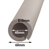 安心クッション 丸型 内径40mm ライトグレー AC-36 カーボーイ | 養生材 養生資材 養生用 保護材 ガード …