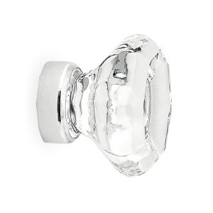 【ゴーリキアイランド】 ガラス ツマミ OF M CR | 扉 エントランス つまみ ドア 仕事場 オフィス 書斎 屋内 屋外 パーツ リメイク 取替え 取り替え DIY 修理 道具 部品 取っ手 とって ハンドル ド