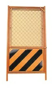 【法人・個人事業主様限定】扉付ガードフェンス トラ 金網ハーフ 900x1800 | フェンス 金網 工事現場 工事 バリケード バリケードフェンス フェンスバリケード ガードフェンス 道路工事 工事