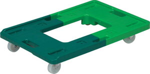 【法人・個人事業主様限定】三甲 サンキャリー6339(ゴム) グリーン/グリーン 4台 802432-02 | 現場用 現場用品 台車 手車 ハンドカート ワゴン カート プッシュカート 手押車 荷車 キャスター