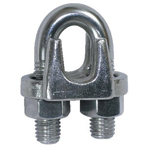 大洋製器工業 SUSワイヤクリップ2mm 【3291901】 | ワイヤクリップ ワイヤ ワイヤー クリップ 落石防止柵 雪崩防止柵 橋梁工事 土木建築 土木工事 建築工事 建設工事 設備工事 ワイヤロープ ワイ