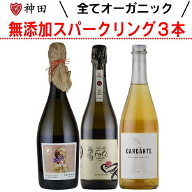 送料無料 スパークリングワイン 無添加＆オーガニック ナチュラルワイン 3本 セット SO2無添加 お歳暮