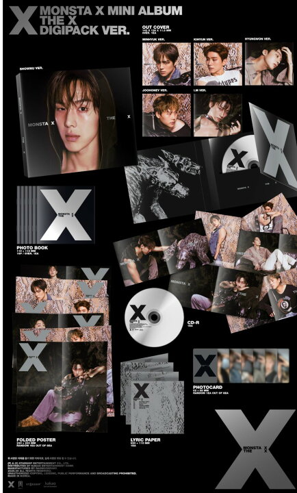 楽天市場】MONSTA X - 13th Mini Album 「THE X」 (DIGIPACK VER 