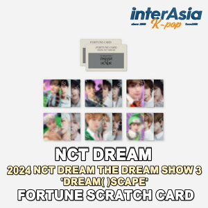 NCT DREAM - FORTUNE SCRATCH CARD �y2024 NCT DREAM THE DREAM SHOW 3 DREAM( )SCAPE�z �G�k�V�[�e�B�[�h���[�� SM�G���^�[�e�C�������g �����O�b�Y OFFICIAL MD SM STORE kpop �����z��