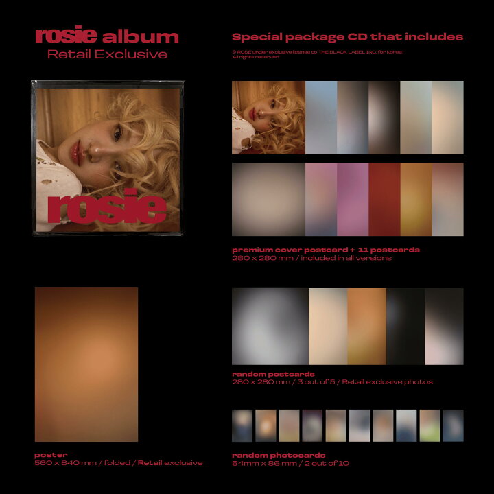 楽天市場】☆YG特典☆ ROSE - first studio album 「rosie」 (Retail 