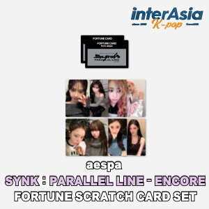 aespa - yLIVE TOUR|SYNKFPARALLEL LINE|ENCORE MDz FORTUNE SCRATCH CARD SET GXp Ji W[ EB^[ jj ObY SM STORE OFFICIAL MD KPOP ؍ z