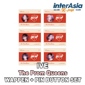 ★6種選択★ IVE - WAPPEN + PIN BUTTON SET 【The Prom Queens】 FAN CONCERT OFFICIAL MD アイヴ ユジン ウォニョン レイ ガウル リズ イソ 公式グッズ STARSHIPエンターテインメント kpop 送料無料