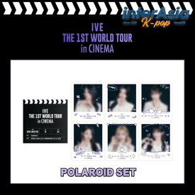 IVE - POLAROID SET 【THE 1ST WORLD TOUR in CINEMA】 POP-UP STORE ポップアップ 公式グッズ OFFICIAL MD アイヴ アイブ ユジン ウォニョン レイ ガウル リズ イソ STARSHIPエンターテインメント kpop 送料無料