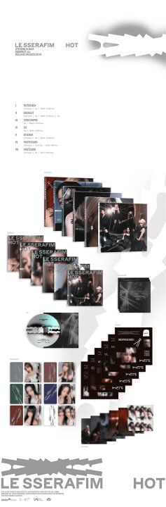 楽天市場】☆Weverse特典☆6種セット☆ LE SSERAFIM - 5th Mini Album 