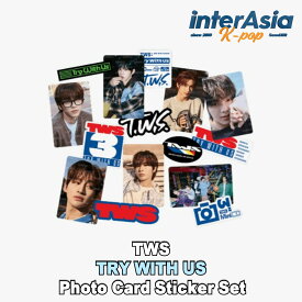 TWS - 【TRY WITH US】 Photo Card Sticker Set トゥアス 公式グッズ シンユ ドフン ヨンジェ ハンジン ジフン ギョンミン OFFICIAL MD Pledis Entertainment kpop 韓国盤 送料無料