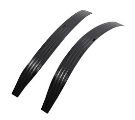 フロント スカッフプレート フェンダー フロントウイング プロテクター ガード ブラック 左右セット ハイゼット トラック S500P S510P 軽トラ 等