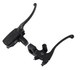 マスターシリンダー ブレーキ クラッチ レバー セット 25mm ブラック バイク ハンドル アルミ 合金 シャドウ マグナ スティード ドラッグスター 等