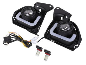 200系 ハイエース 4型 5型 6型 LED BAR デイライト フォグランプ 左右セット ウインカー 連動 機能付き 標準 ワイド S-GL DX DX ワゴン GL グランドキャビン