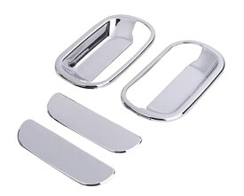 ドア ハンドル グリップ カバー 左右セット シルバー メッキ いすゞ いすず 2t NEW エルフ 超低 PM エルフ 07 エルフ ローキャブ 用 社外品 カスタムパーツ