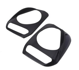 スズキ ジムニー JB23 ヘッドライト カバー 黒 ブラック 左右セット アイライン ガーニッシュ ヘッドランプ ワイド シエラ JB33 JB43 等 汎用 社外品