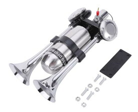 12V 24V兼用 2連 エアーホーン ヤンキーホーン エコーホーン 新幹線ホーン 500db 車用ホーン スピーカー キット エアホーン トラック ボート 船 等 汎用品