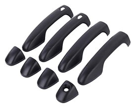 TOYOTA 用 ドアノブ ドアハンドル カバー ブラック ハイラックス レボ GUN125 HILUX REVO Z スマートエントリー 社外品