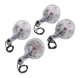 バイク ウインカー フラット クリアー レンズ 4個セット ダックス シャリー カブ CB50 C50 C70 ウィンカー カスタム パーツ 社外品