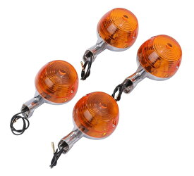 バイク ウインカー フラット オレンジ レンズ 4個セット ダックス シャリー カブ CB50 C50 C70 ウィンカー カスタム パーツ 社外品