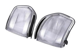 トヨタ 用 ランドクルーザー 80 81 角目 4灯 メッキ コーナーランプ クリアー 左右セット ランクル ランプ FJ80 FZJ80 HDJ81 HZJ81 角 ライト 社外品