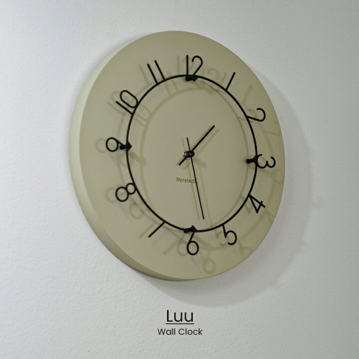 楽天市場】【インターフォルム公式】 掛け時計 ルウ Luu | 壁掛け時計 