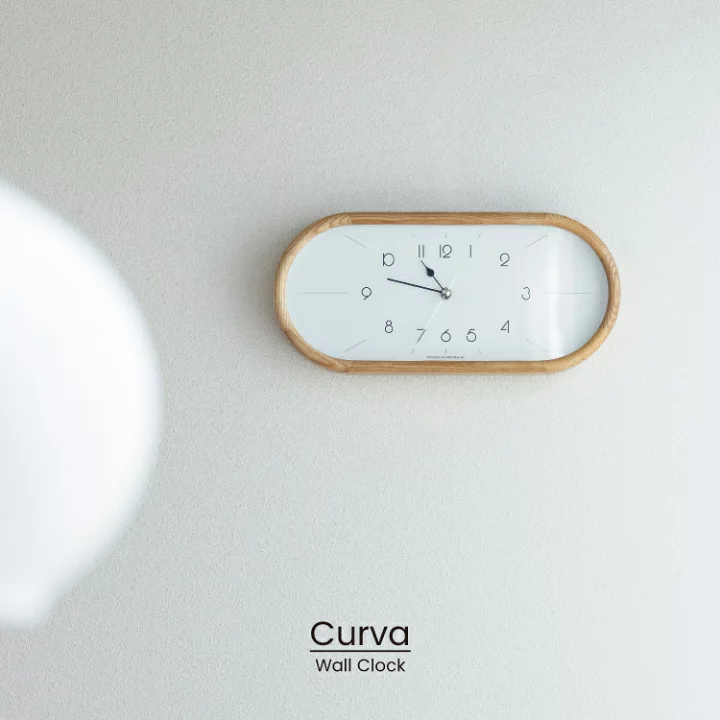 楽天市場】【インターフォルム公式】 掛け時計 クルヴァ Curva 