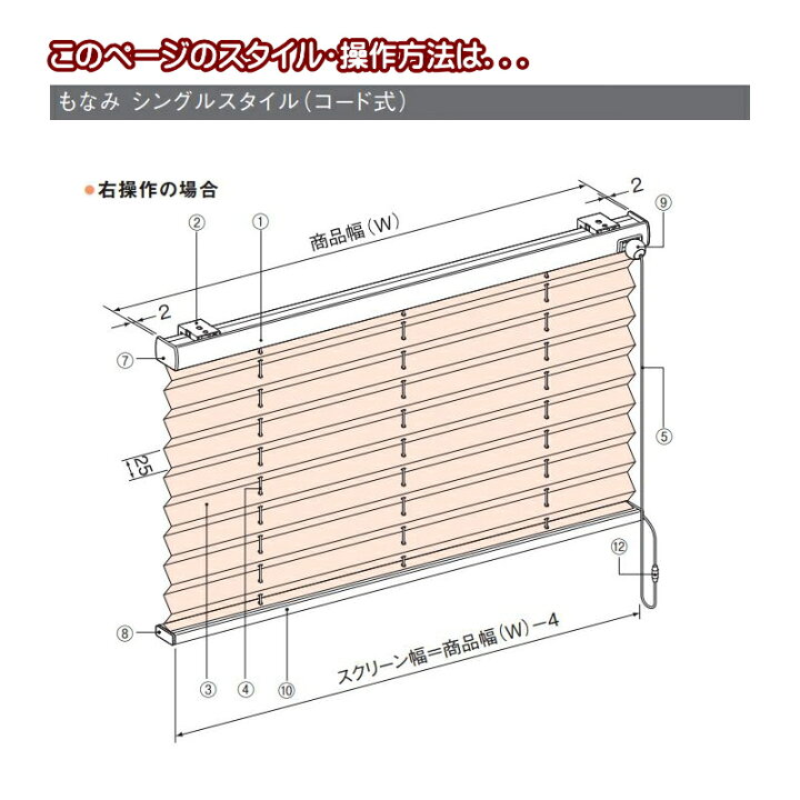 楽天市場】プリーツスクリーン もなみ 25mm ニチベイ アエル M5179 