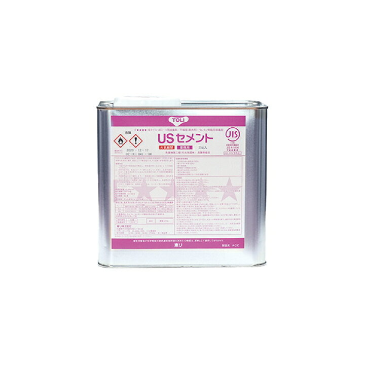 楽天市場】東リ ウレタン樹脂系 接着剤 USセメント 3kg缶 耐湿工法用 