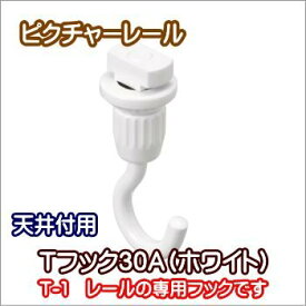 ピクチャーレール ウォールデコレーション TOSO 部品 Tフック30A～フックA（ホワイト）