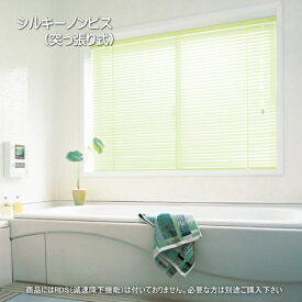 ブラインド タチカワ シルキーアクア 25mmスラット ノンビスタイプ つっぱり式 浴室 ベーシック・ツートン・パールカラー 遮熱コート 幅100.5～120cmX高さ11～80cmまで※RDS機能なし
