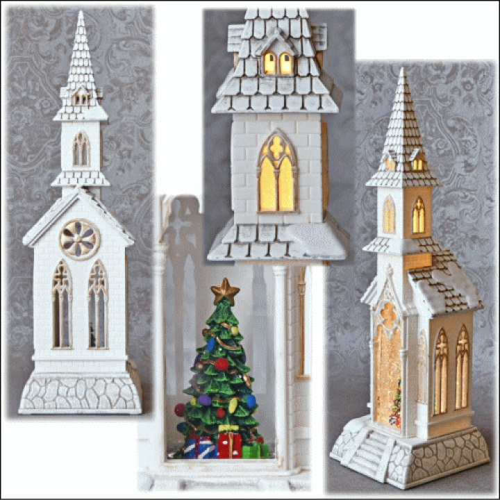 クリスマス Lenox Lighting man Castle 楽天市場】リキッドLEDチャーチクリスマス オブジェ 置物 教会 卓上