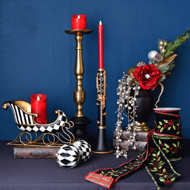 楽天市場】LED テーパーキャンドル ワインレッド 2本セット電池式