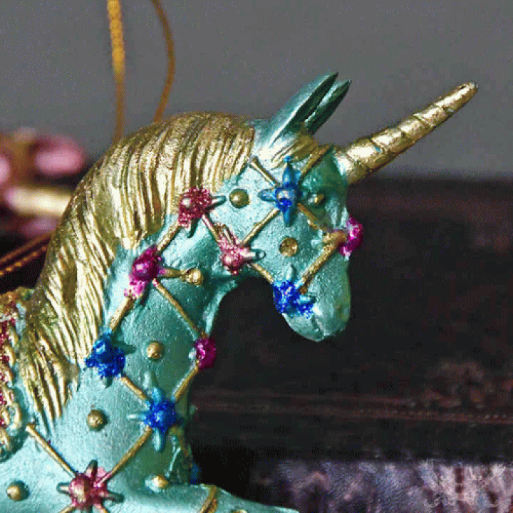 楽天市場】レジン ユニコーン オーナメントクリスマス クリスマス