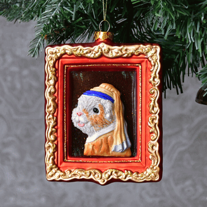 楽天市場】アート グラス オーナメント フェルメール真珠の耳飾りの