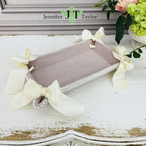 ジェニファーテイラー トレイ(ピンク)Jennifer Taylor ベルベット トレー 小物置き アクセサリートレイ 玄関 ドレッサー インテリア ディスプレイ ギフト プレゼント