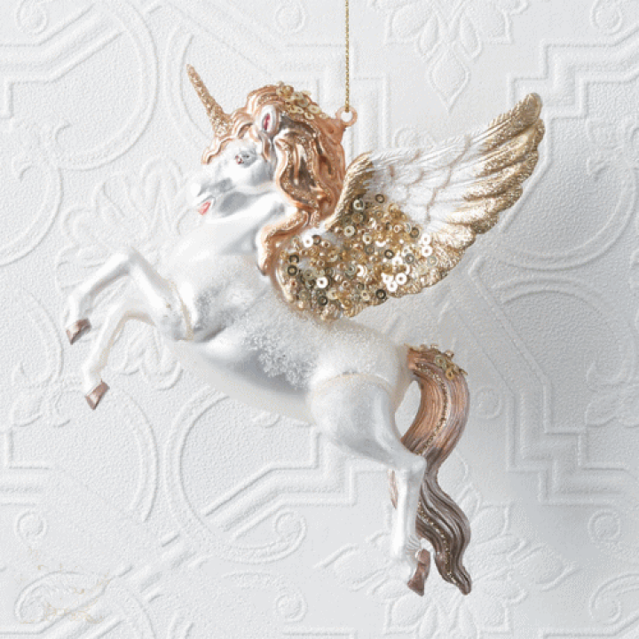 楽天市場】フライング ユニコーン オーナメントクリスマス