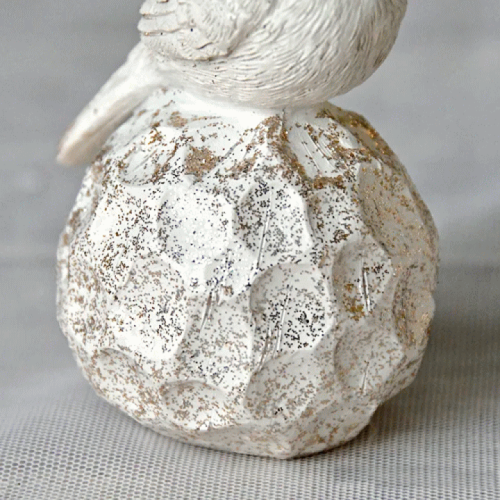 楽天市場】クラウン ホワイト バード オブジェ王冠 鳥 シャビーシック