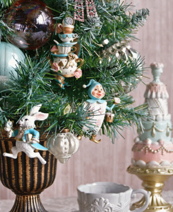楽天市場】ワンダーランド ティーカップ オーナメントツリーオブジェ