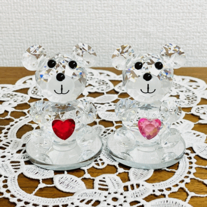 楽天市場】クリスタルベアクリスタル オーナメント オブジェ 置物 風水