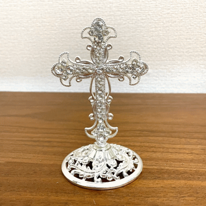 アンティーク 十字架オブジェ 十字架オブジェ｜アンティーク調 ゴールド装飾 – anji