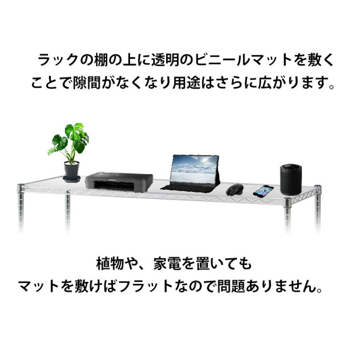 楽天市場 送料無料 オーダーサイズ メタルラック スチールラック棚用マット 1 5mm厚 300mm 奥行600mm以内 透明ビニール 日本製 クリアータイプ 別注 メタル ラック 棚板ビニールシート ビニールマット Interieur Deco